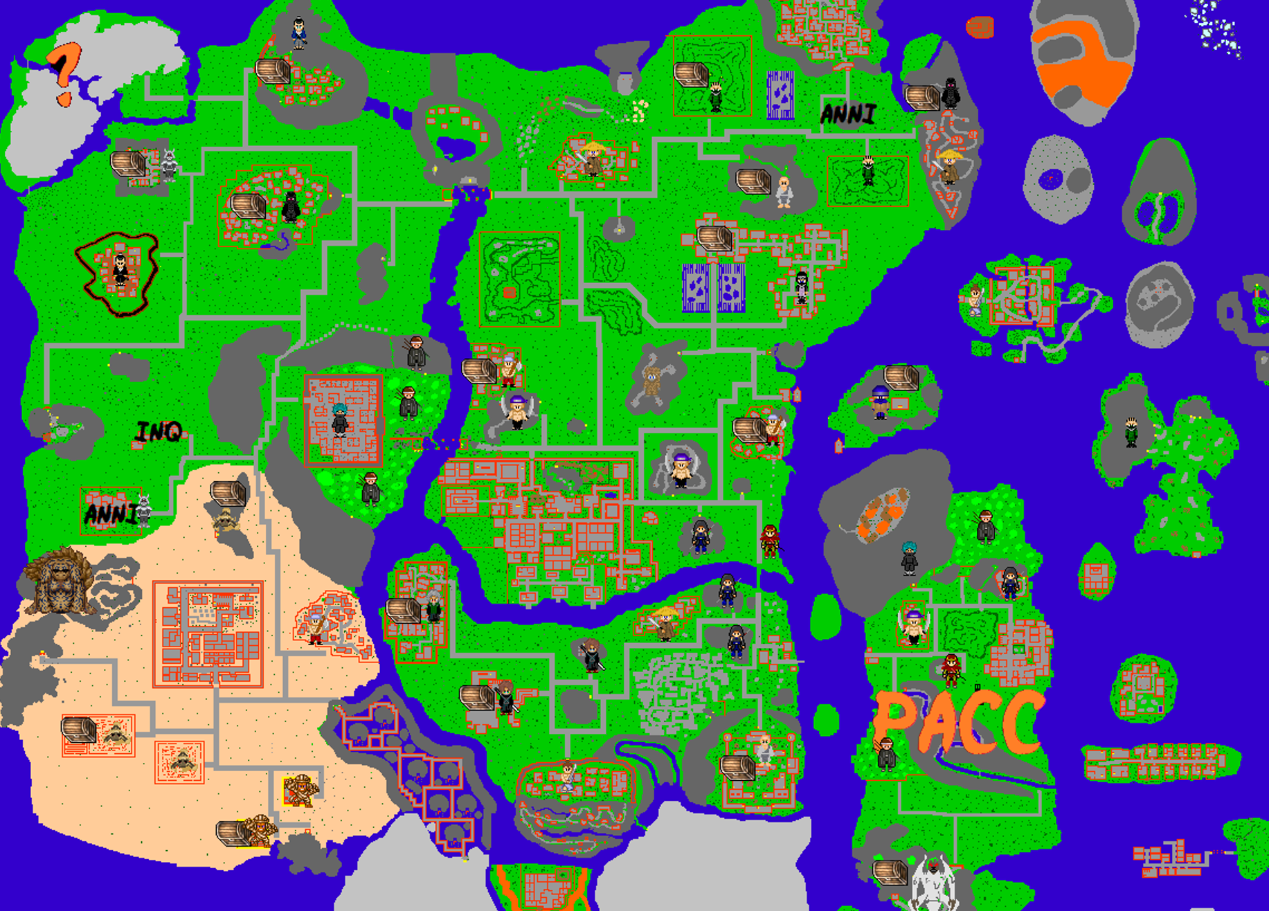 World map of Return of Shinobi
